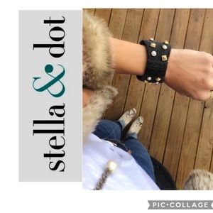 BS1- Stella & dot Crush it bow cuff bracelet- new in box